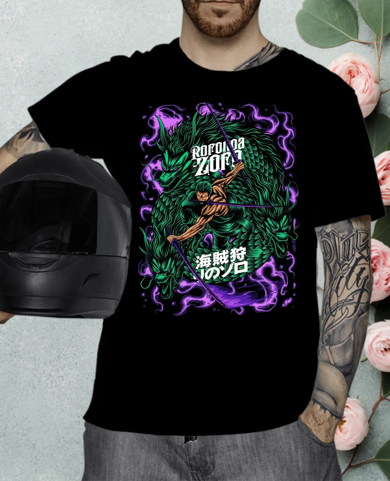 

Zoro anime tee shirt,gift Anime Manga Unisex T-Shirt, anime shirt 2024