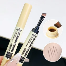Double-end Eyebrow Cream 4 Colors Natural Pigment Wild Enhancers Waterproof Smooth Long-Lasting Tinted Sculpted Brow Gel Makeup