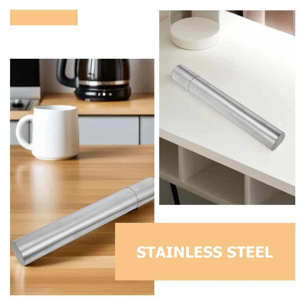 2pcs Stainless Steel Document Tube: Certificate Holder For Birth Certificates Diplomas Posters Portable Waterproof