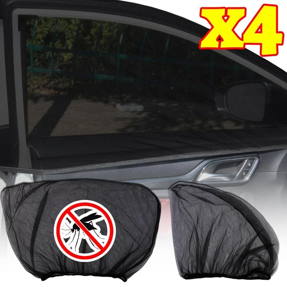 

Черный сетчатый солнцезащитный козырек на окно автомобиля, складной летний теплоизоляционный пылезащитный чехол для предотвращения комаров и насекомых для внедорожника, седана, грузовика