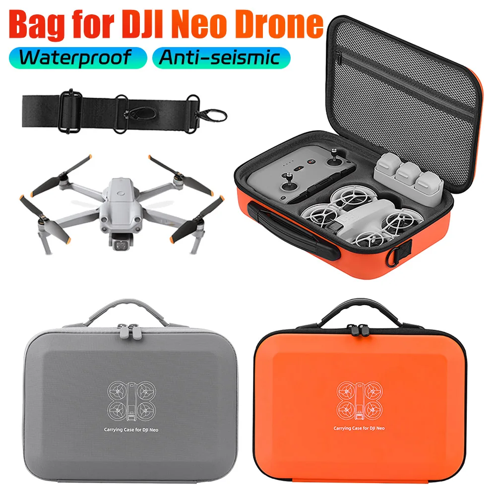 PU Hard Travel Storage Bag Shockproof Case Shell Handbag Waterproof Carrying Box Case for DJI NEO Drones Controller Accessories