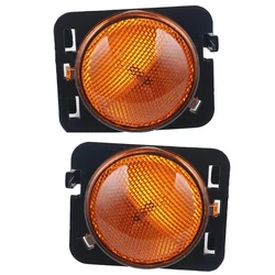 Front Fender Side Marker Lights Turn Signal Lamp Left Right For Jeep Wrangler JK 2007-2018 55078145AA 55078144AA