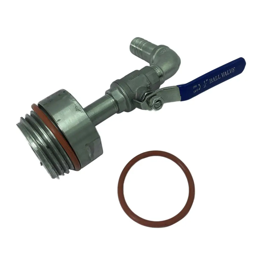 

Drain Dump for 200 Tank Barrel, 63mm to 20mm/25mm/32mm/40mm/46mm Faucet Tap Spigot, air Fitting(Two/90 Degree)