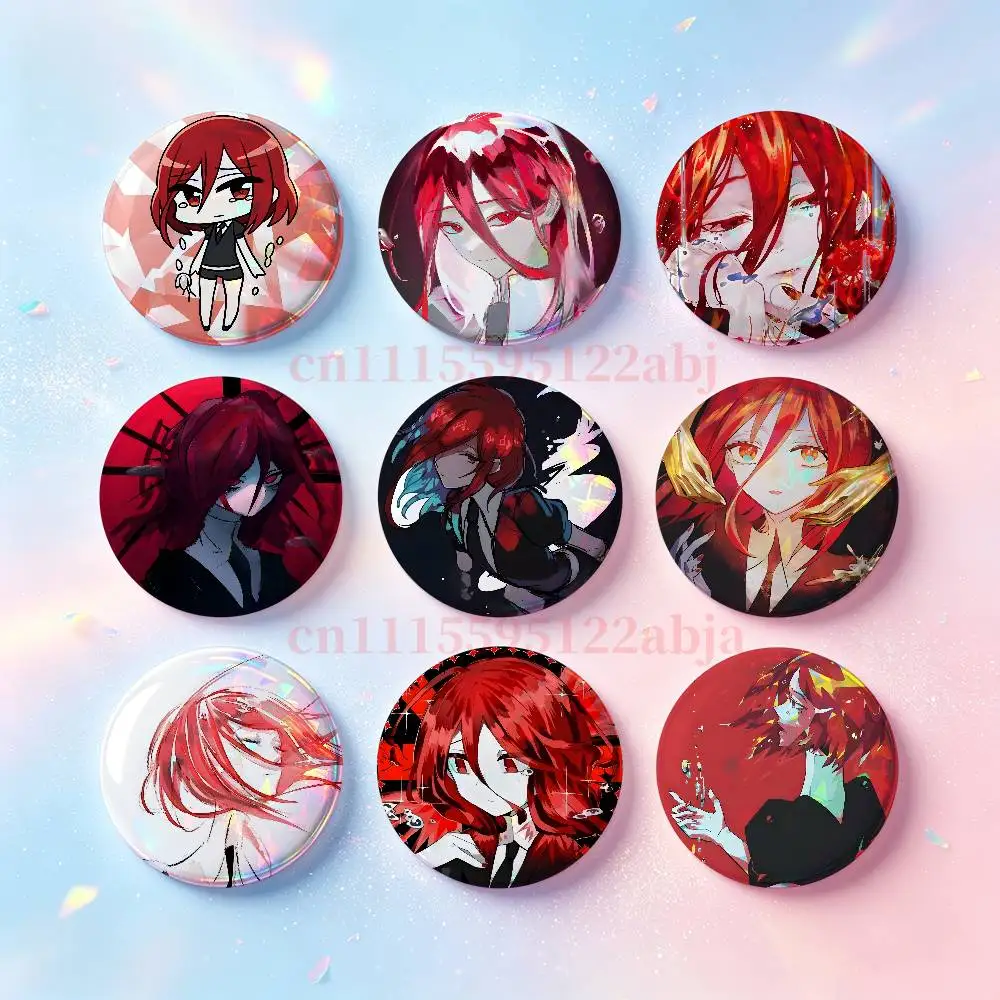 H-Houseki no kuni C-Cinnabar Custom Badges 75mm 44mm 25mm 32mm 58mm Hat Backpack Accessories Toys Collect Gifts Large