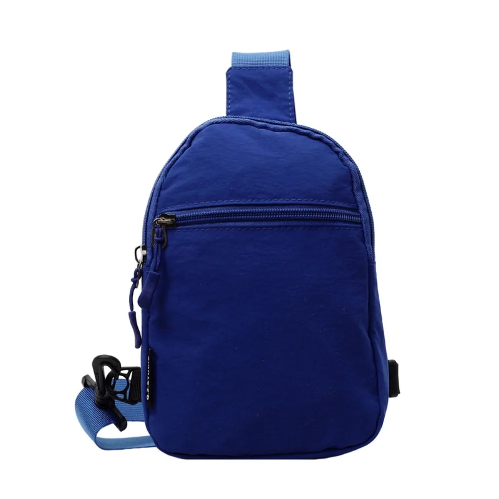 

Nylon Chest Bag Large Capacity Multifunctional Crossbody Phone Pouch Adjustable Shoulder Korean Style Waist Bag Male