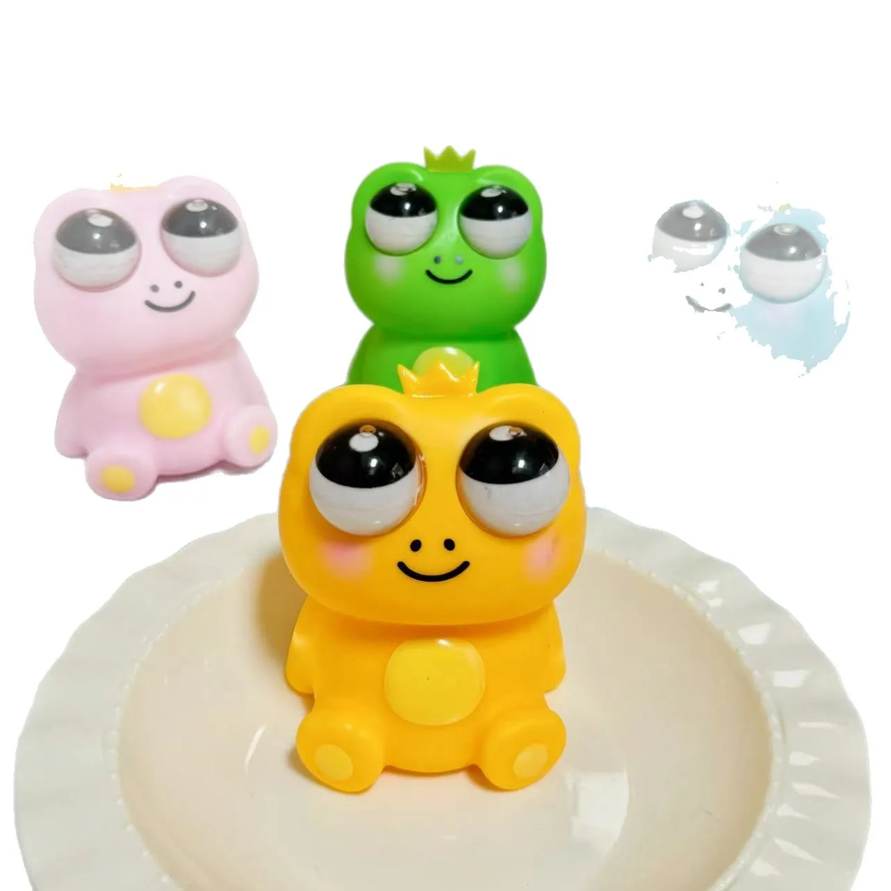 1 قطعة لعبة تململ جديدة ضغط لطيف الحيوان يحدق الضفدع ضد الإجهاد قرصة الضغط تنفيس ضغط لعبة الجدة هدايا أعياد ميلاد للأطفال #3