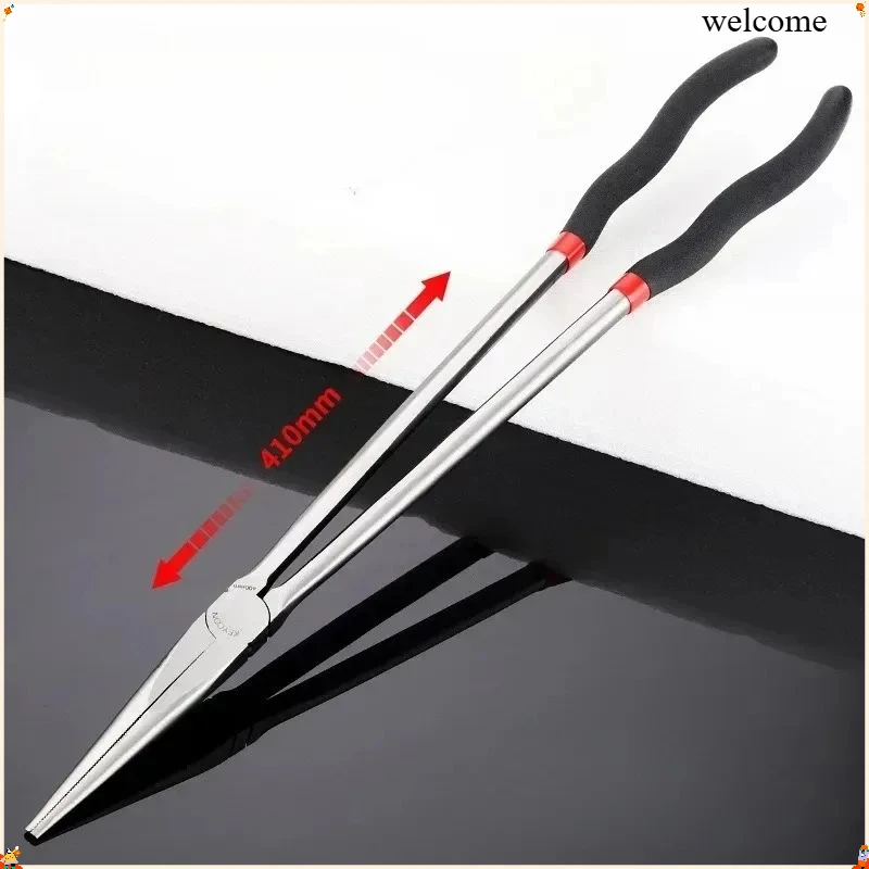 1Set 16inch Multi-purpose Long Nose Pliers Straight Needle Nose Pliers 25 / 45 Degree Curved Without Logo