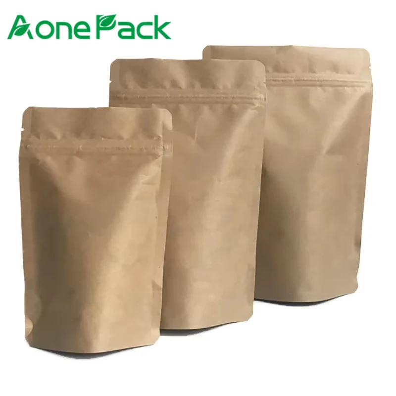 

50pcs 100% Biodegradable PLA 250g Coffee Bags Stand Up Pouch for Food Packaging Moringa Tea Doypack Printed Bag