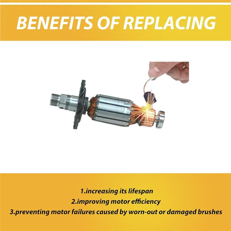 

20 Pack 650916-01 Replacement Electric Motor Carbon Brushes Compatible D28402, D28110, D28112, D28401N,D28803,D28065-A79G