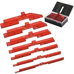Router Table Set Up Bars 7pcs Aluminum Precision Setup Blocks Height Gauge Set for Woodworking Router Table Saw Accessories