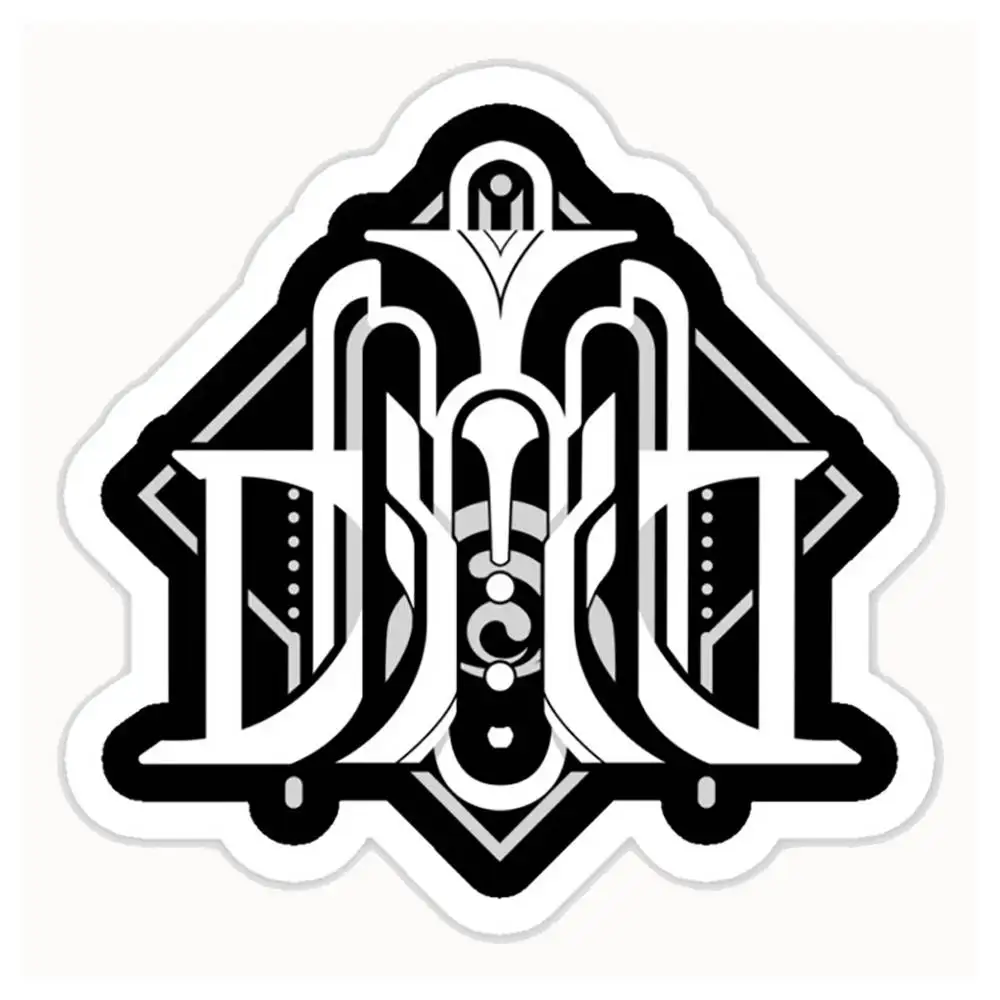 Genshin Impact Fontaine Emblem White Version Waterproof Stickers For Decorating Car Windows Motorcycles And Computers.