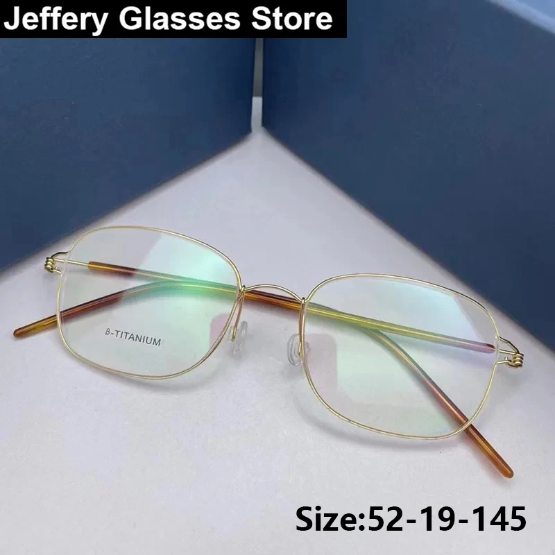 

Дания квадратные винтажные очки с золотой проволокой для мужчин и женщин MUSCA классические воздушные титановые очки в оправе модные ретро дизайнерские очки