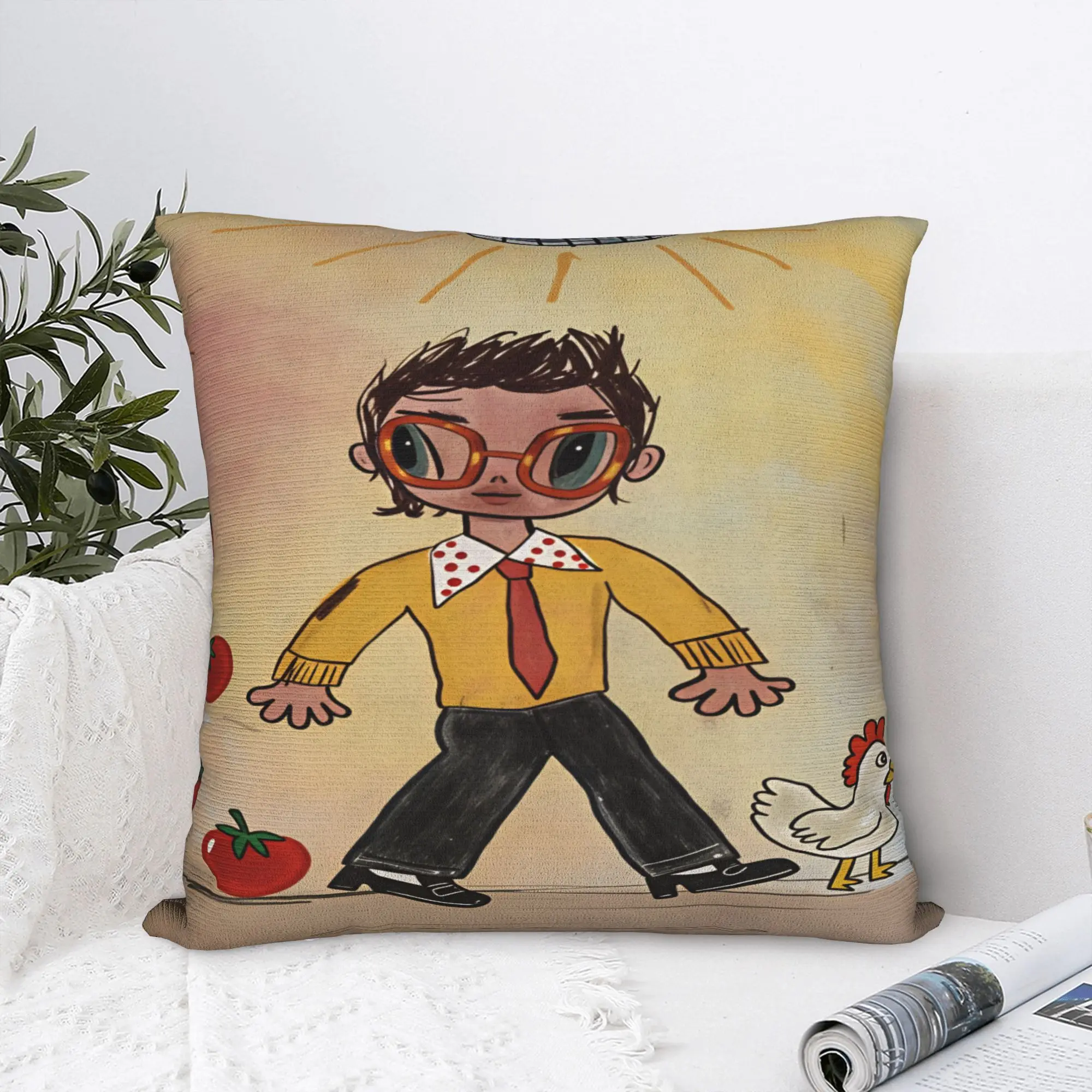 Pillow Case Harrys S-Styles Kiss Al the Time Design  Pillow Cover For Couch Sofa Bedroom Morden Pillowcases