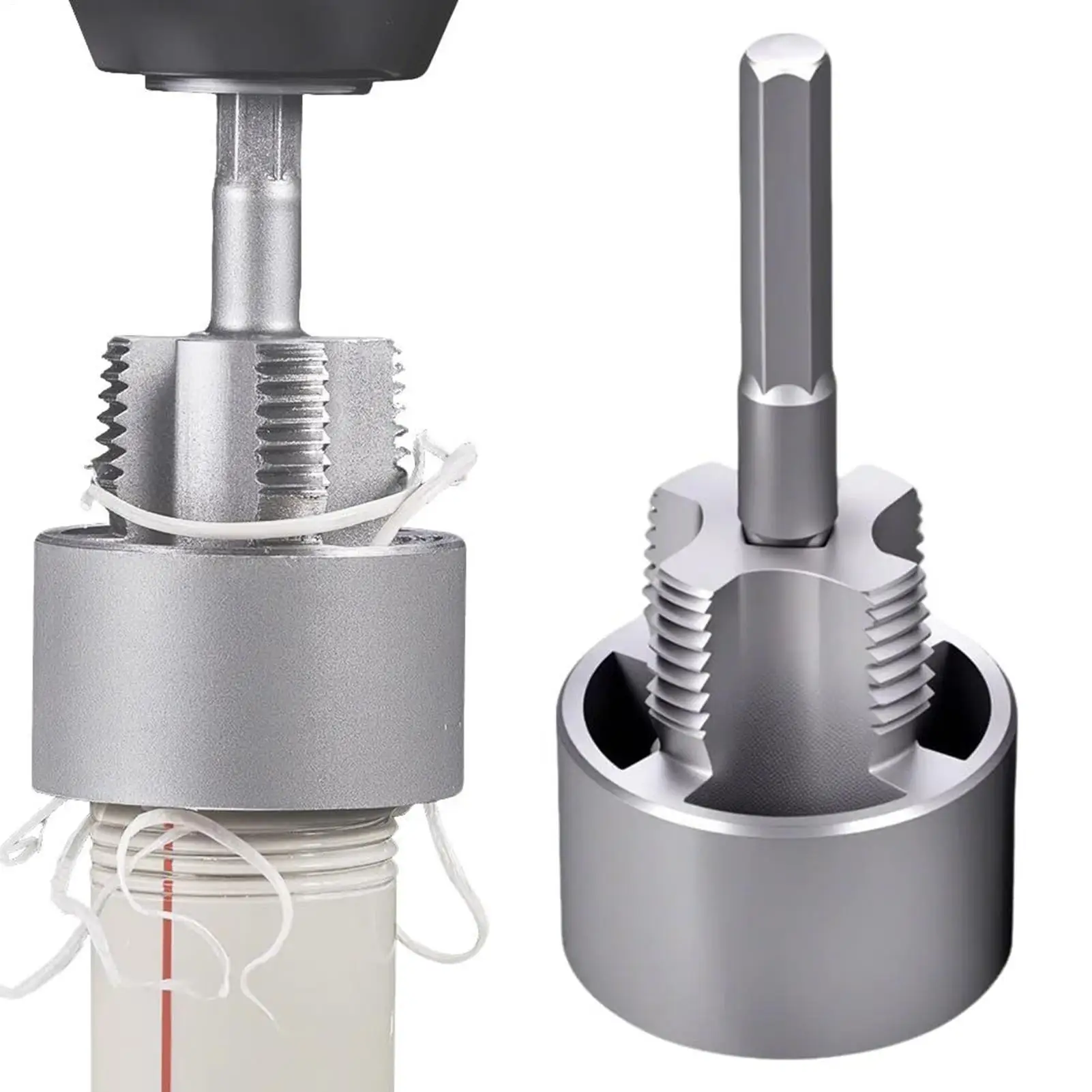 PVC Pipe Threader Thread Cutting Tool Wear Resistant Integrated Internal External Cutter For Professional Electric Drill Home