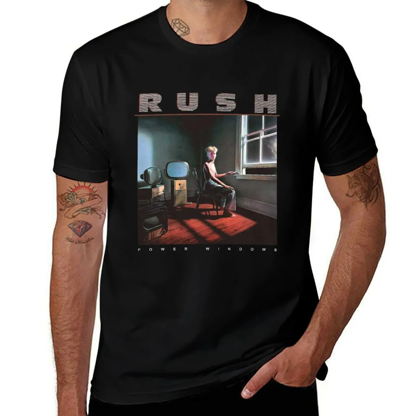 

Vintage 1985 Rush T-Shirt cotton tshirt 100% t shirt for man t shirt for man 100 percent cotton T-shirt