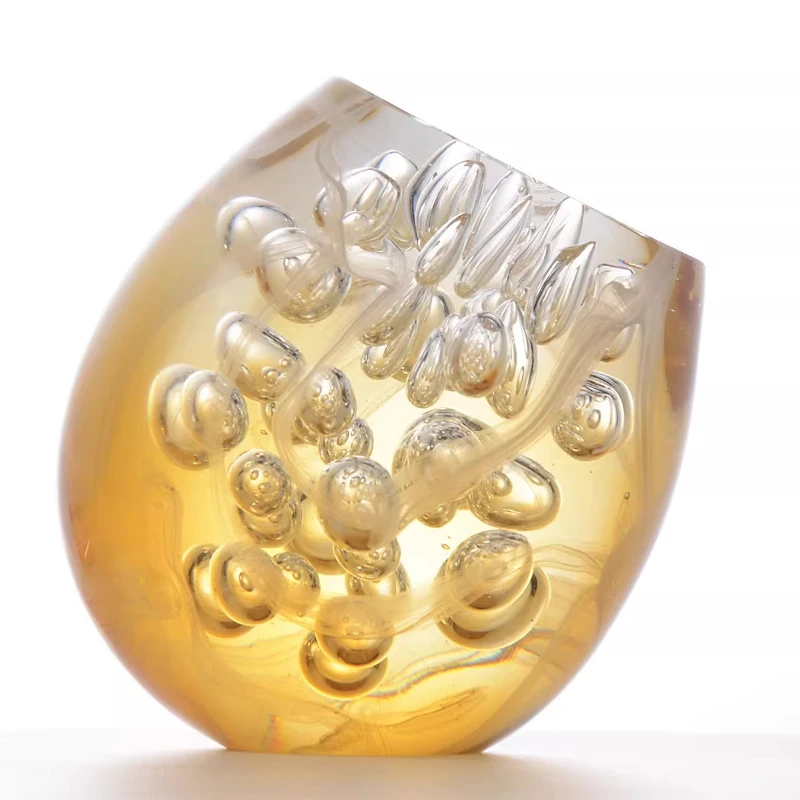 New Chinese creative high-end glazed ornaments, daily gift ornaments in the entrance office