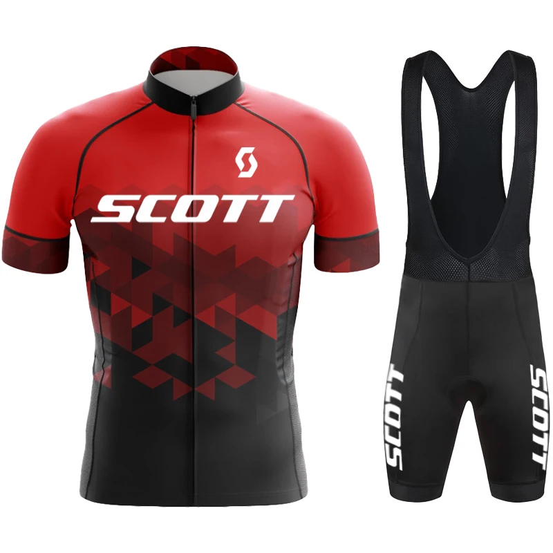 SCOTT Men\'s Cycling Jersey Man Mountain Bike Jerseys Bicycle Mtb Clothing Men Bib Shorts Mens Cycling Clothes Cycle Wear Jacket