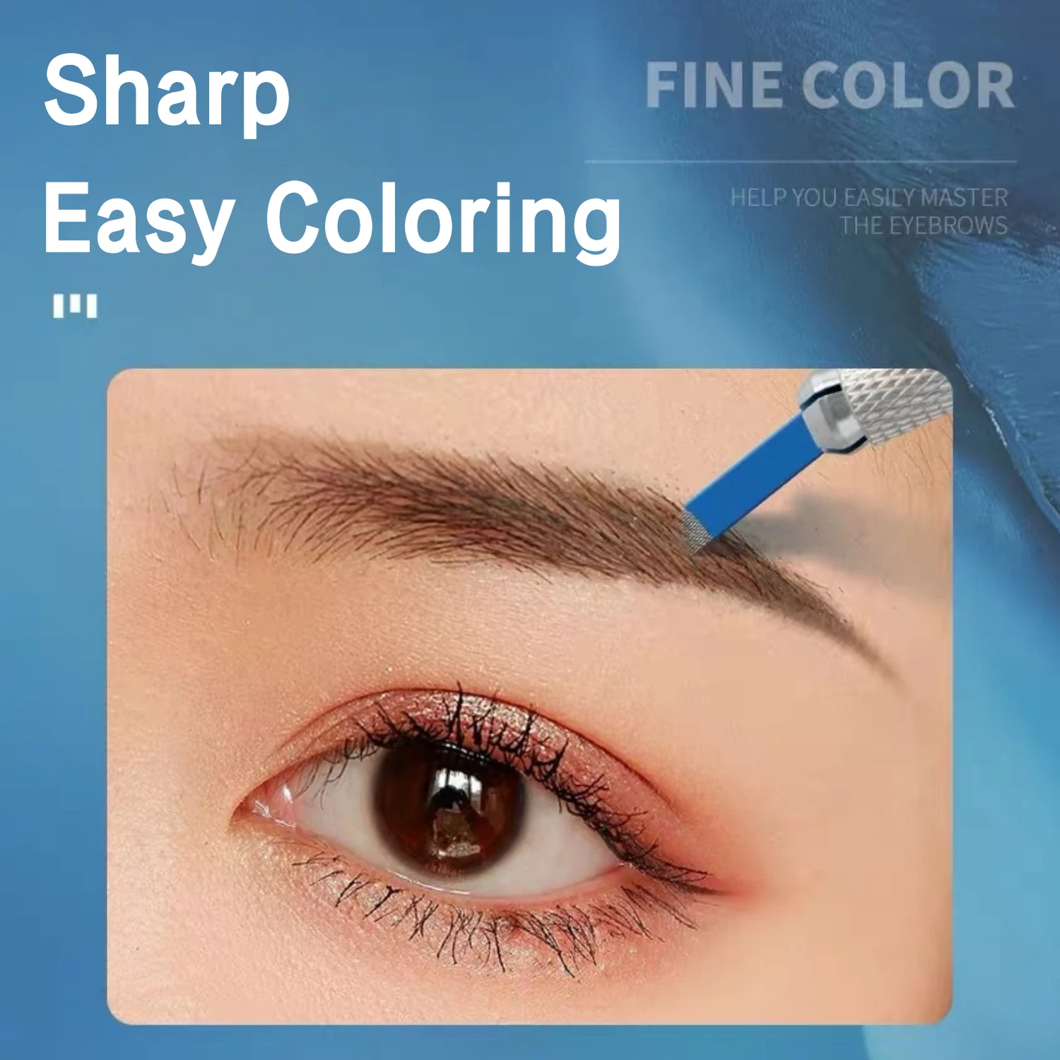 100 قطعة إبر Microblading 0.2 مللي متر PMU إبر الوشم شفرة ماكياج دائم وشفرات الحاجب لمستلزمات الوشم