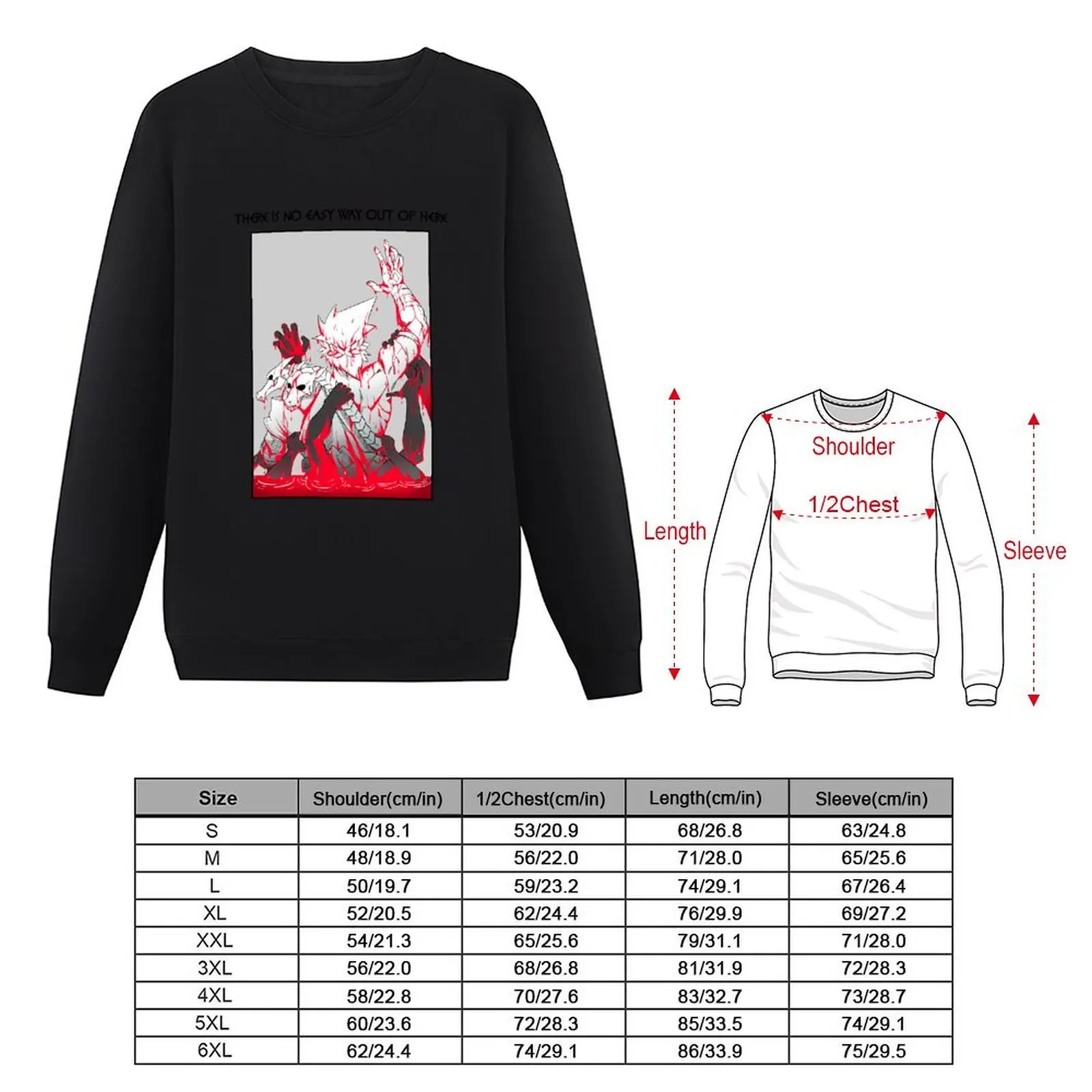 لا يوجد طريقة سهلة للخارج هنا، بلوفر رجالي، ملابس رجالية، بلوزة، ملابس رجالية، سوياتشيرتس للرجال #4