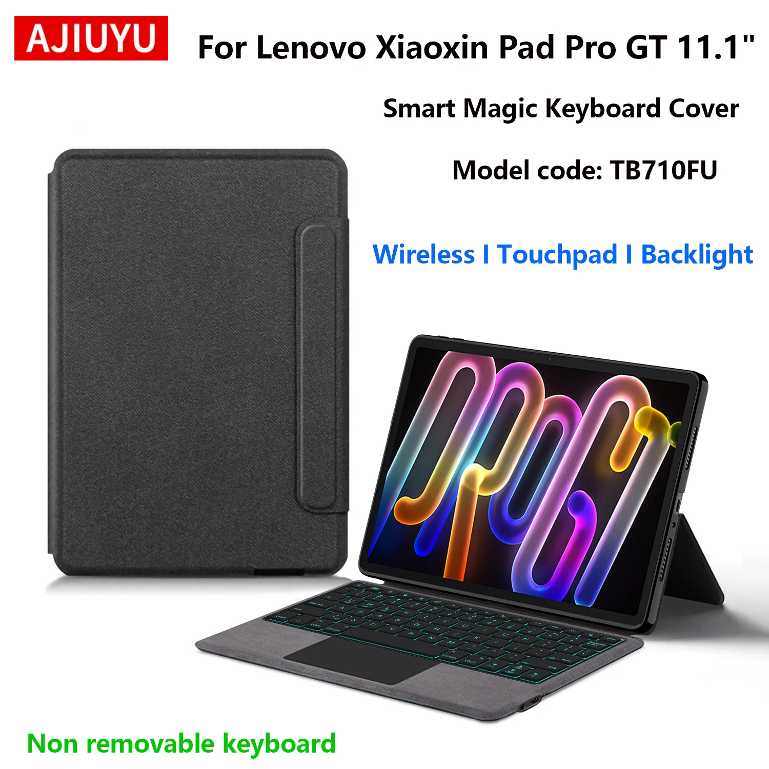 Keyboard Case For 2025 Lenovo Xiaoxin Pad Pro GT TB710FU 11.1 inch Tablet Case Magic Smart Keyboard Cover TouchPad Backlight