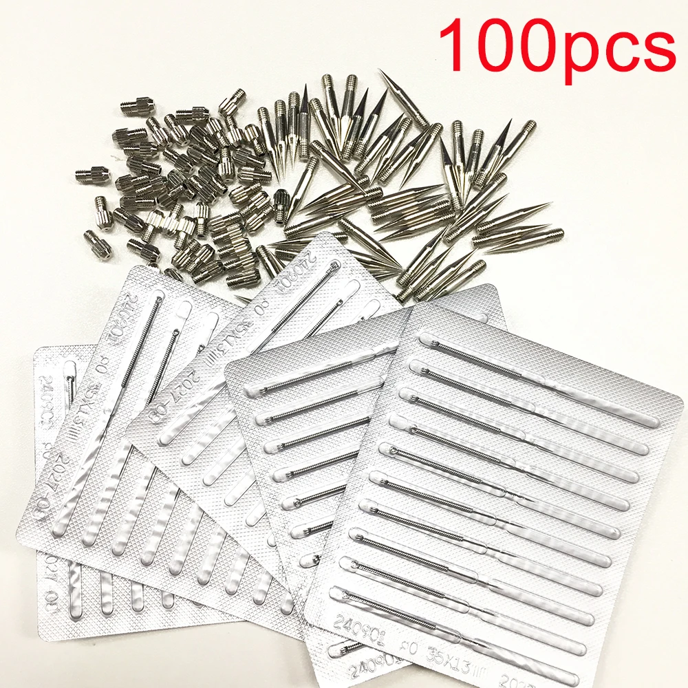 

100 Pcs Micro Removal Pen Sweep Spot Mole Plasma Point Tattoo Machine Facial Beauty Skin Pen Accessories
