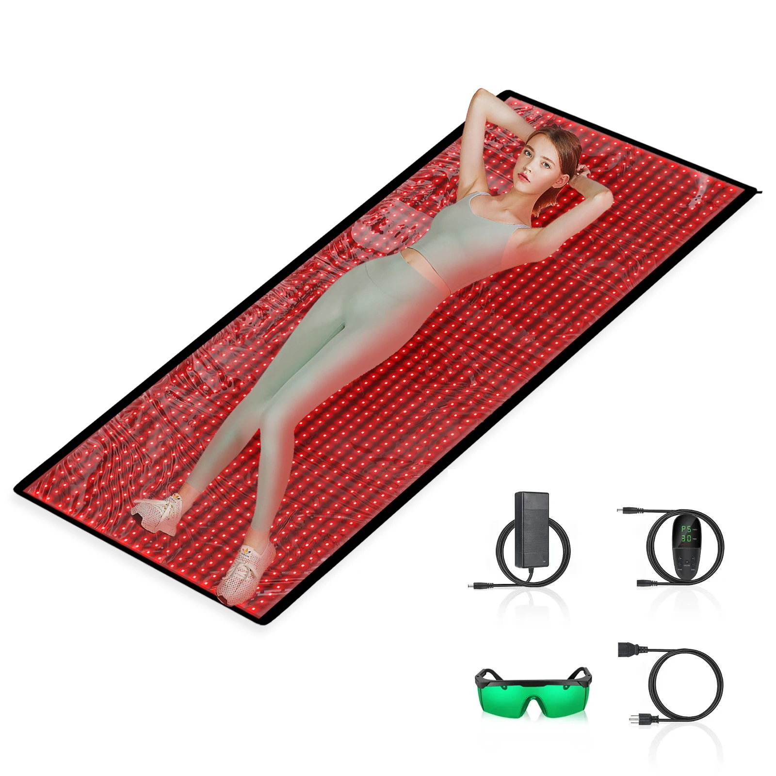 Red Light Therapy Devices Near Infrared Mat 1280pcs LED Large Pads for Whole Full Body yoga Mat Home Health Relaxation Device