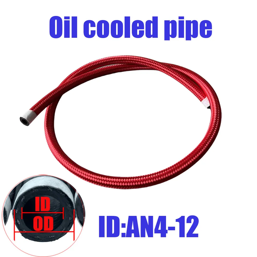 CPE Red Nylon Braided Oil Cooling Pipe Engine Fuel Hose Pressure Resistant Diesel Resistant  Explosion-proof And Crack Resistant