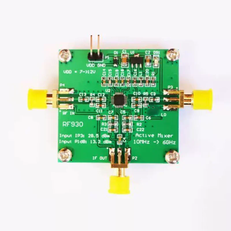 RF Mixer Module 10MHz‑6GHz Frequency Band, SMA Female RF Connector Radio Frequency Mixing Board