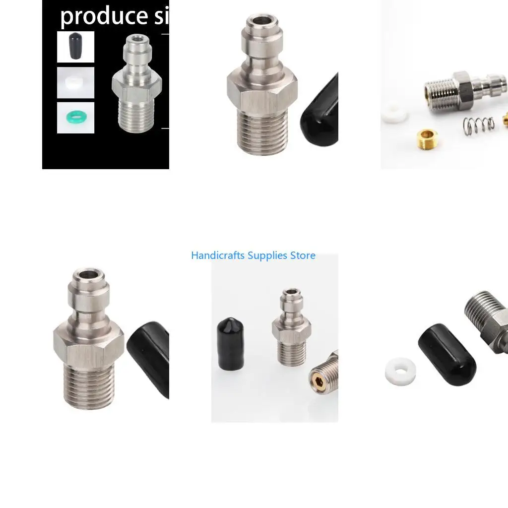 R1WA Corrosion Resistant 8mm M10x1/ 1/8NPT/ 1/8BSPP Male Adapter Fitting With 1Way Valves For High Pressure Systems Device