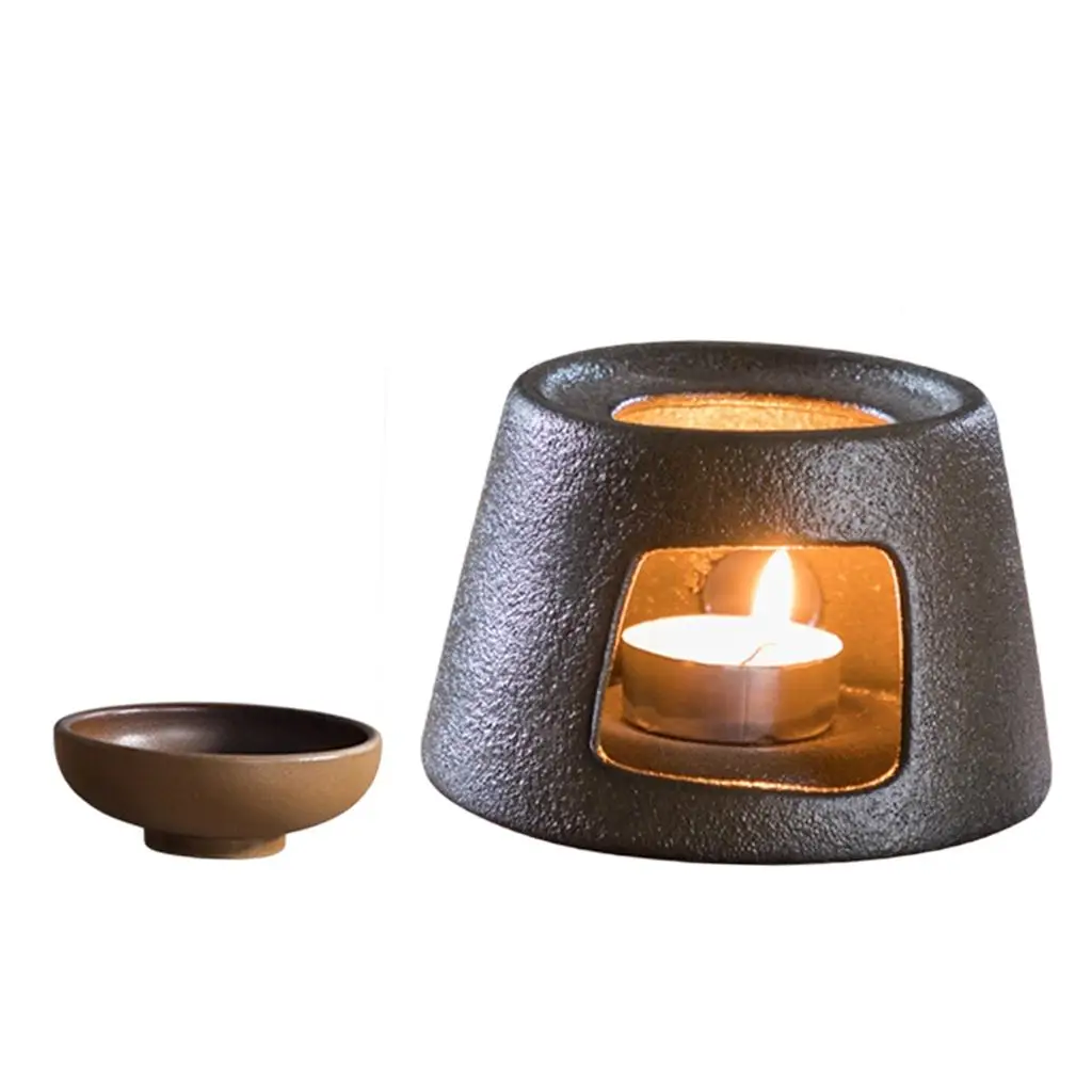 Tea Warmer with Candle Warmer Stand Japanese-Style Household for Office Home