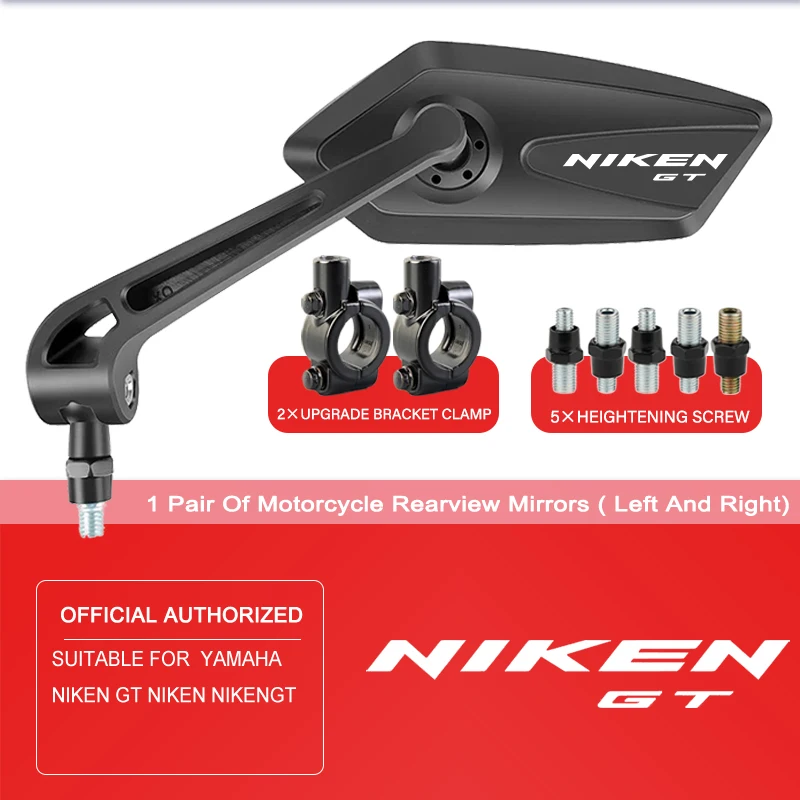 

For YAMAHA NIKEN GT Niken NikenGT 2025 Motorcycle Handlebar Mirror Folding Black Wide-angle Convex Rearview Accessories