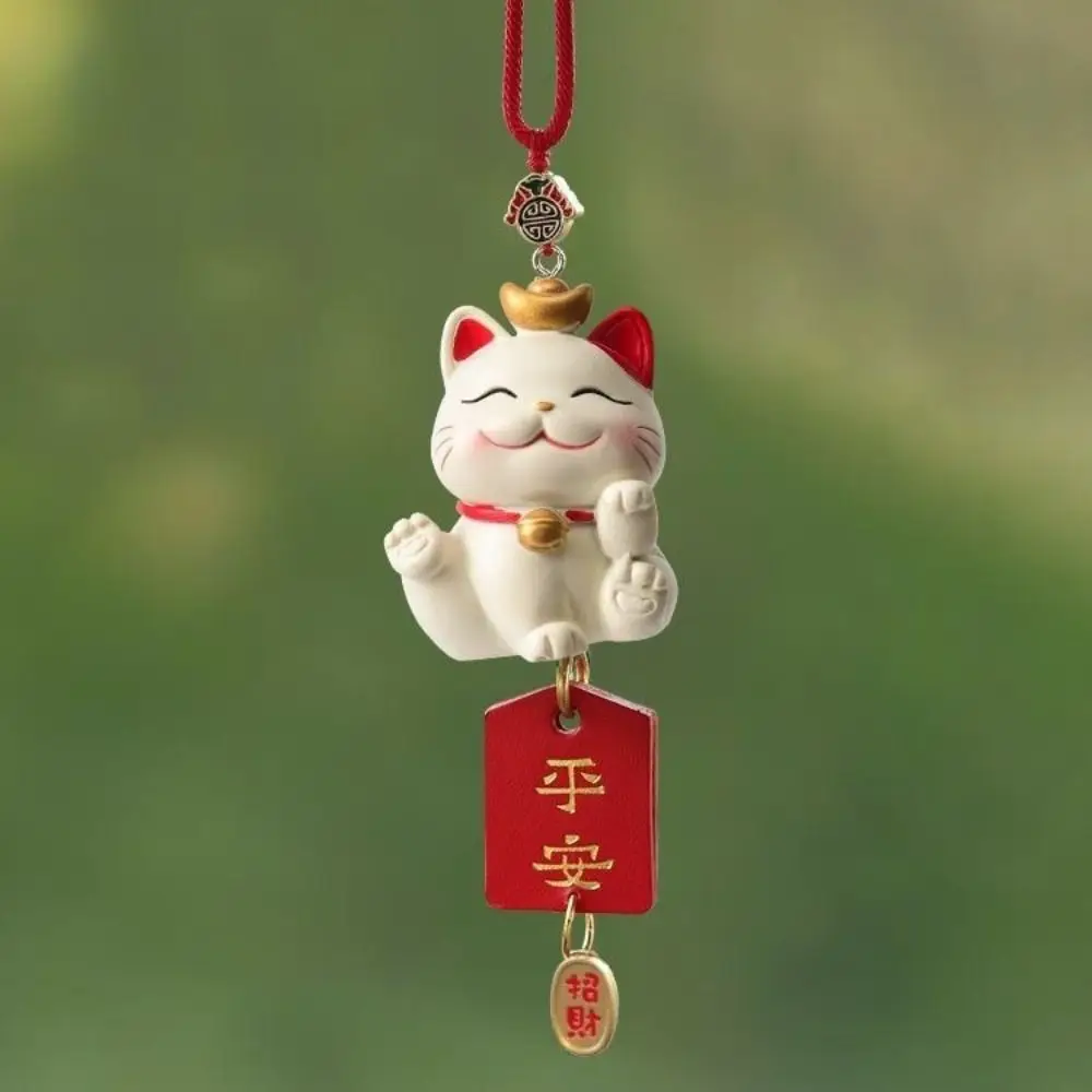 Gifts Japanese Lucky Cat Car Pendant Cute Creative Car Interior Accessories Blessing New Year Car Ornaments Home - Image 2