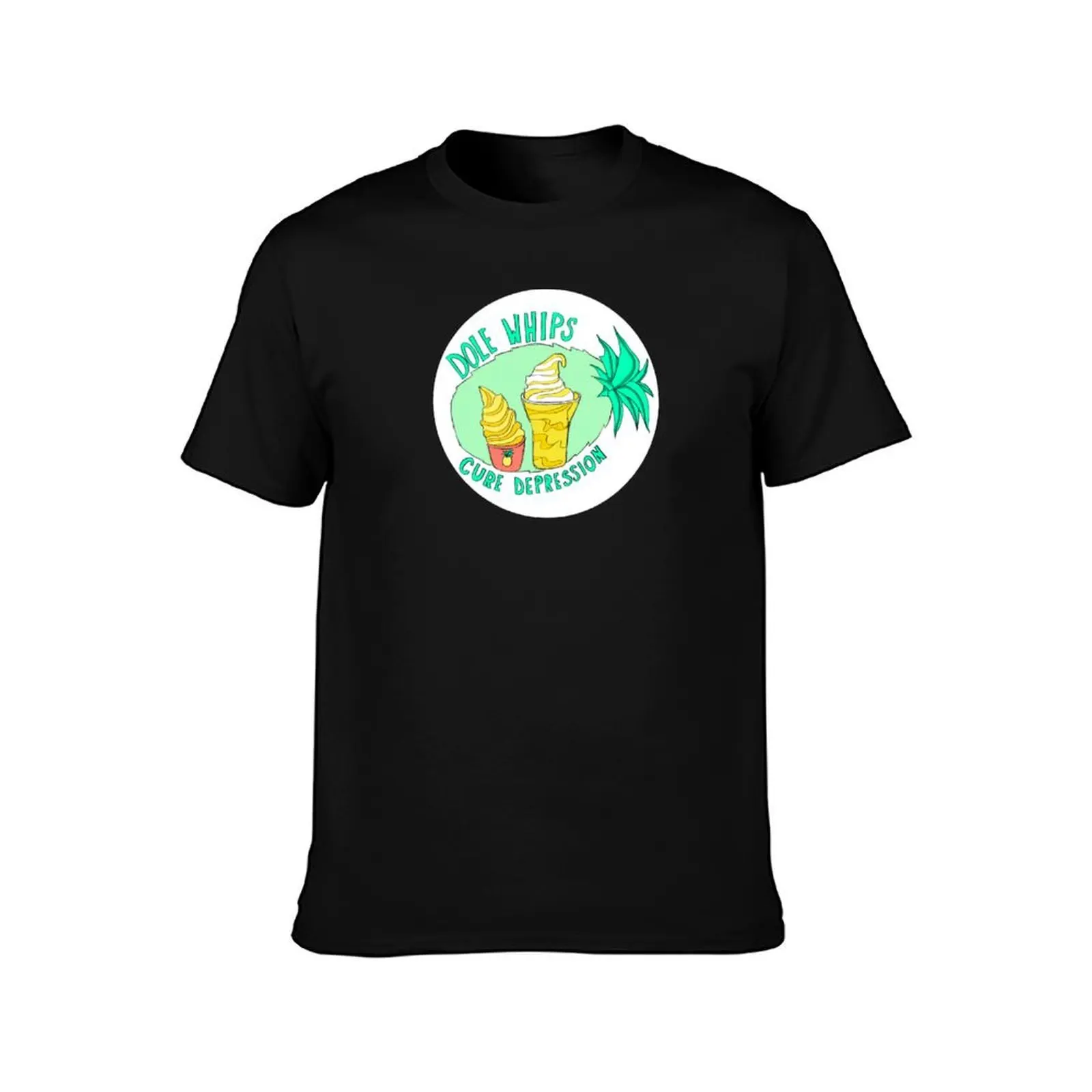 Dole Whips T-Shirt Summer Casual Cotton Tee Oversized Streetwear Tops Vintage Graphic Print Loose Fit Short Sleeve