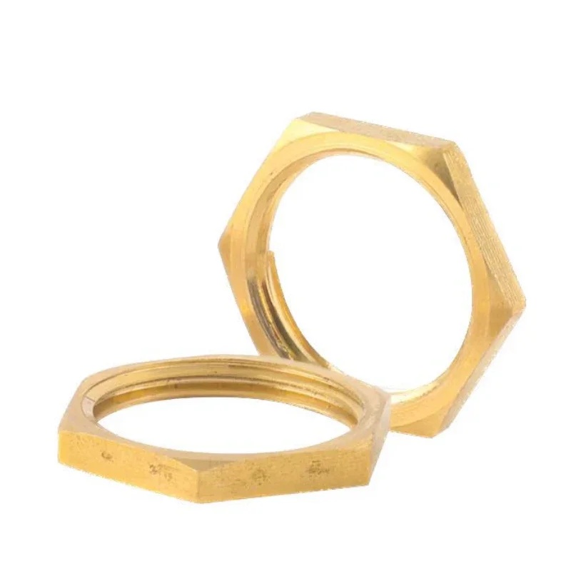 Brass Hex Lock Nuts Pipe Fitting M10 M12 1/8\