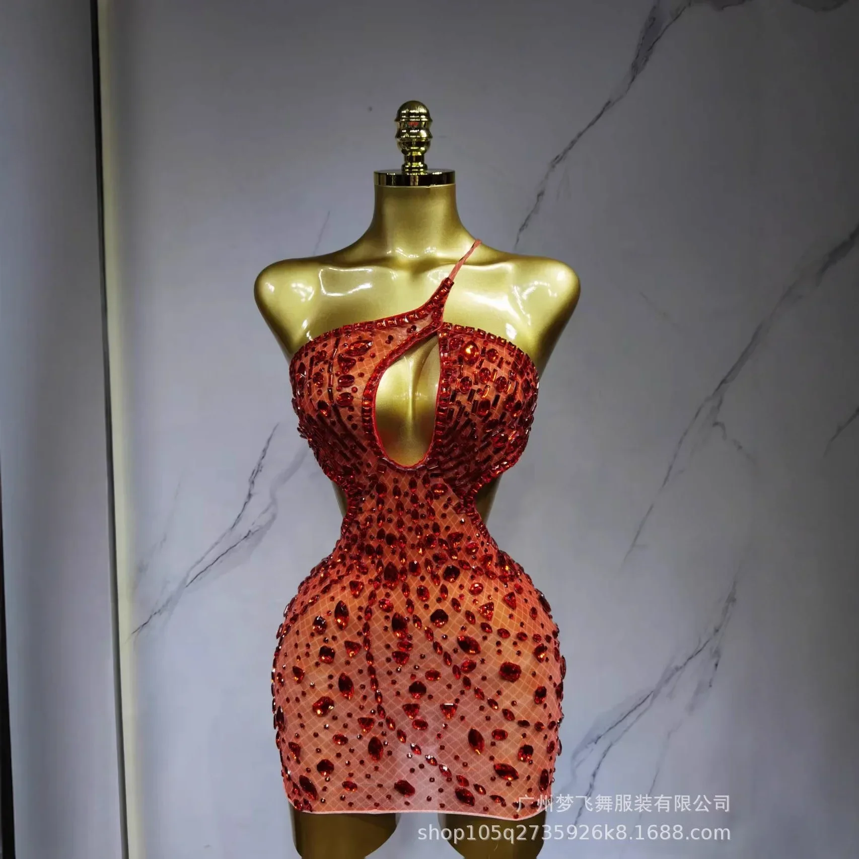 Hot Sale 2026  Fall Outfit for One Shoulder, Luxurious Bright Diamond, Backpack, Hip Skirt, Cocktail Party, Bar, Band, Female Si