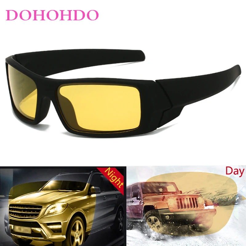 

Night Vision Goggles Men Outdoor Sports Driving Polarized Anti-Glare Woman Sunglasses Hiking Fishing Goggles UV400 Lunette Homme