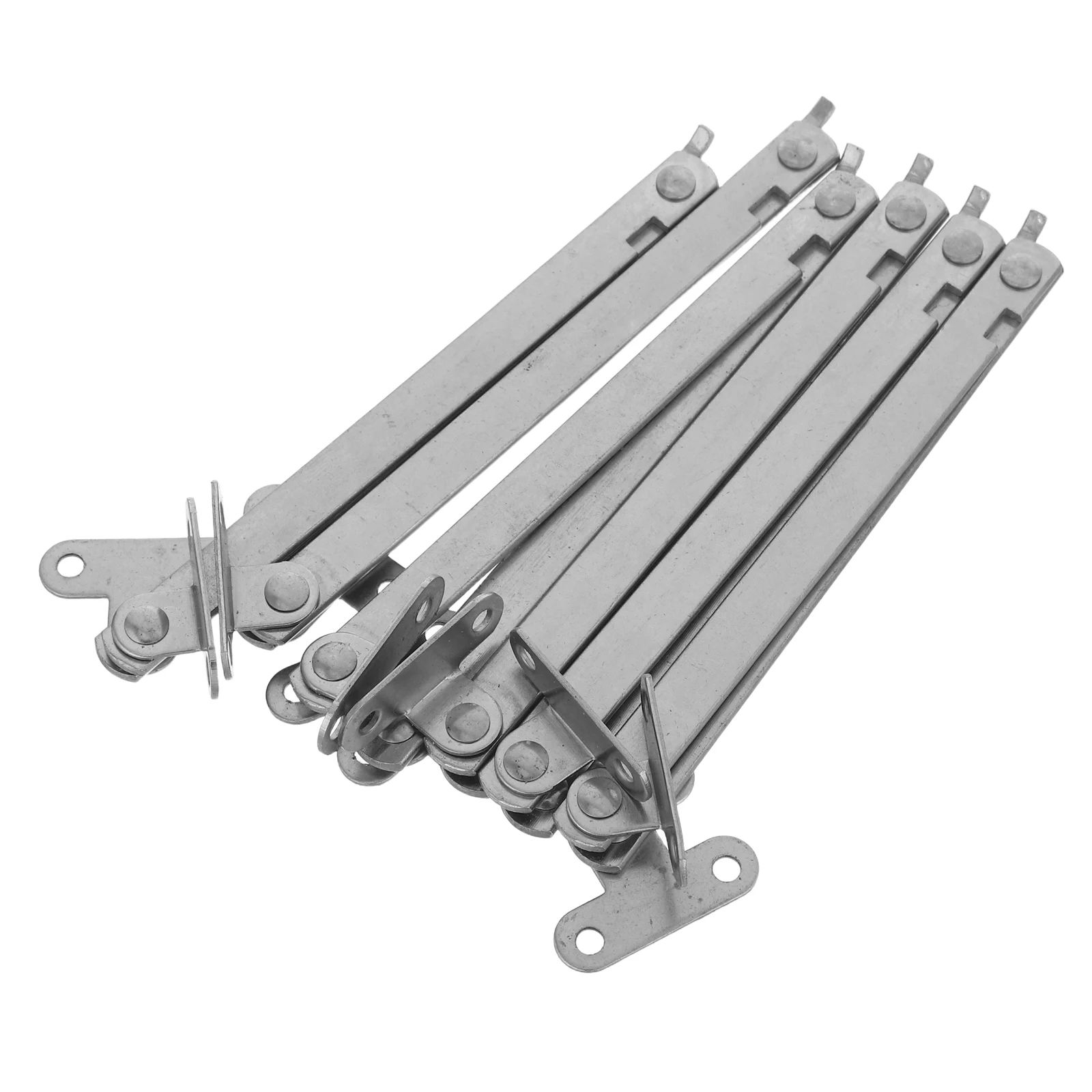 

6pcs Heavy Duty Lid Support Hinges Folding Cabinet Hardware Soft Close Hidden Drop Desk Support For Chest Wardrobe Toolbox