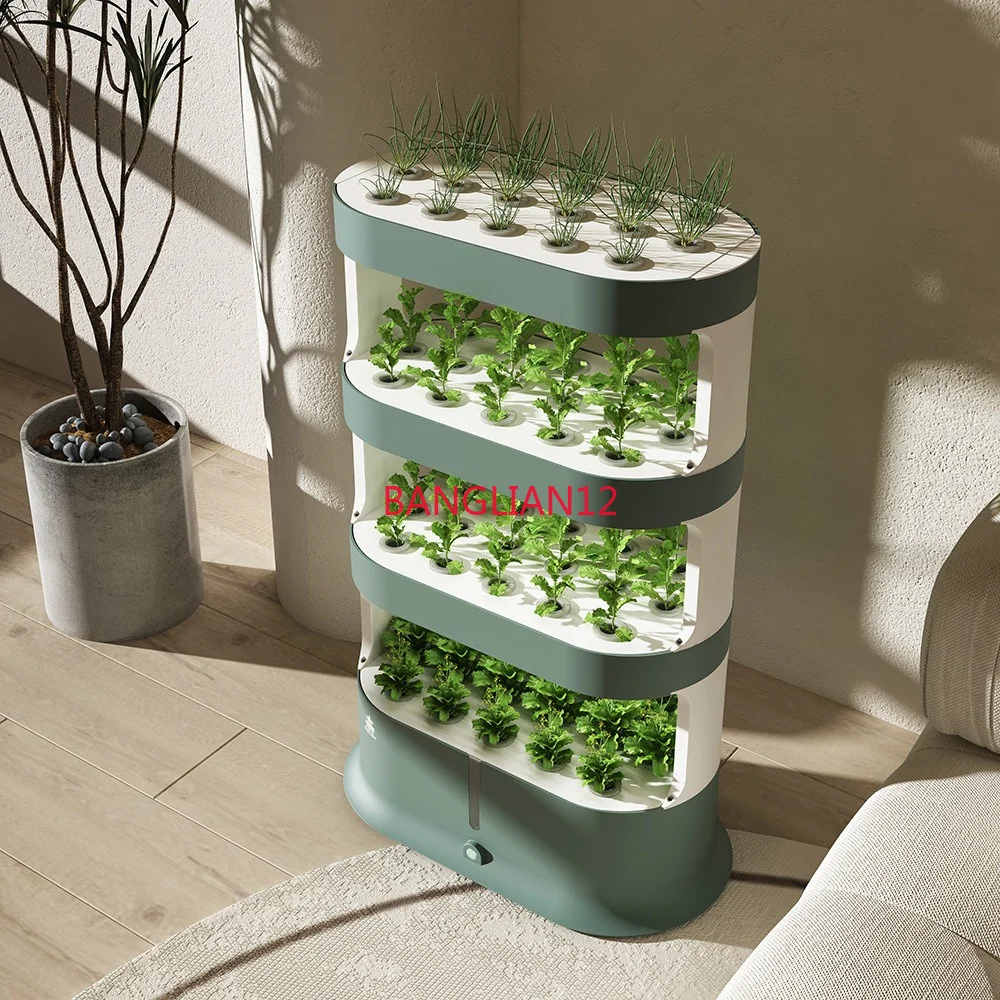 

Soilless cultivation with intelligent hydroponic vegetable planting machine and indoor multi-layer balcony planting racks