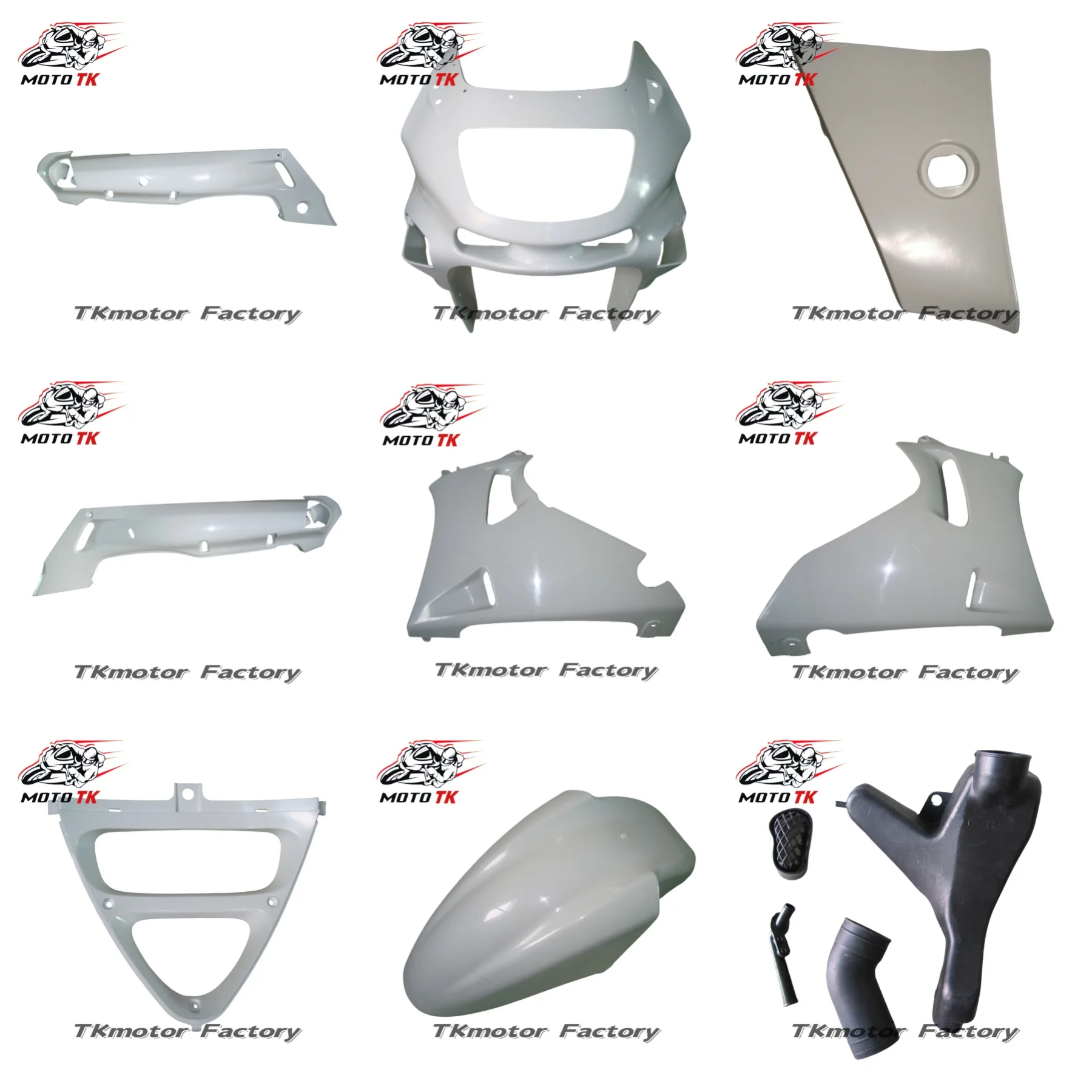 Fit for Kawasaki ZZR400 1993 - 2007 ZZR600 1993 - 2003 ABS Injection Fairing Bodywork Panel Kit Set ZZR 400 600