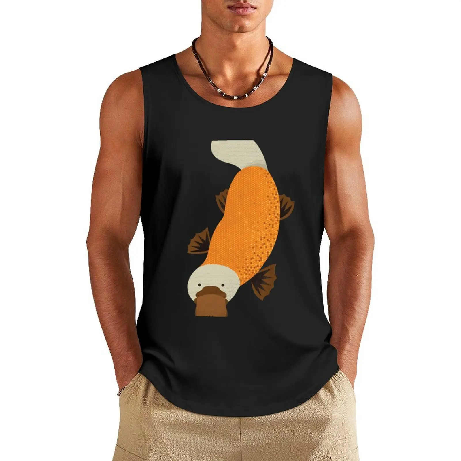 Whimsy Platypus Tank Top running shirt underwear plain t-shirt best selling products