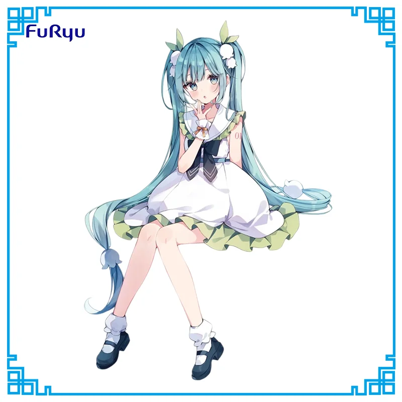 フリュー-ヌードルストッパーフィギュア-初音ミク-花の妖精-スズラン-スズランバズルバージョン-アニメフィギュア-デスクトップコレクタブルオーナメント