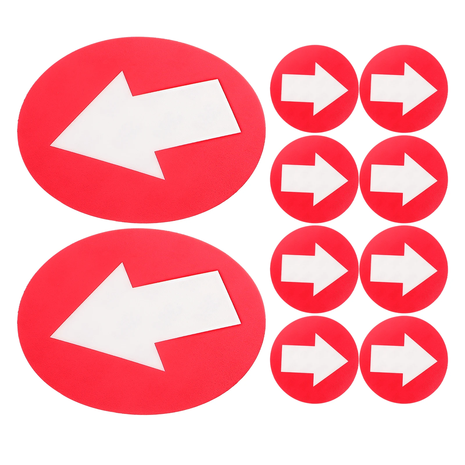 

10 Pcs Outdoor Reflective Trail Markings Directional Pvc Arrow Signs Driveway Marker