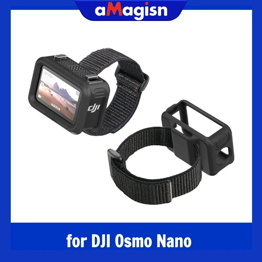aMagisn Silicone Case Wristband Design with Horizontal & Vertical Installation for DJI Osmo Nano Multifunctional Vision Dock Acc