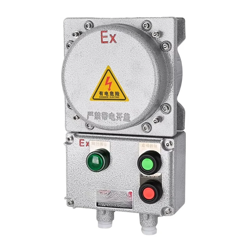 Explosion-proof magnetic starter fan, motor water pump protection 380V three-phase control box, power distribution wiring butt