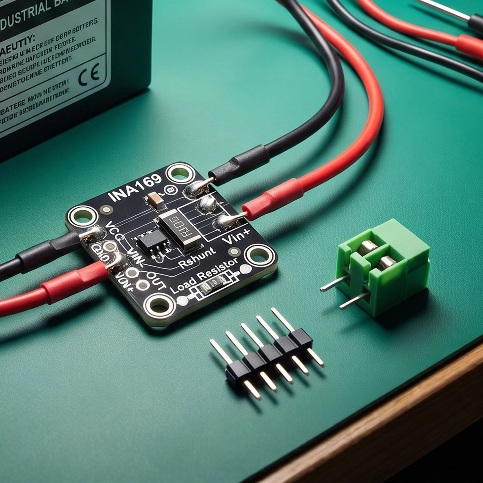 INA169 DC Current Voltage Monitor Module High Side Analog DC Current Sensor Breakout Module for Zero Drift and Power Monitoring