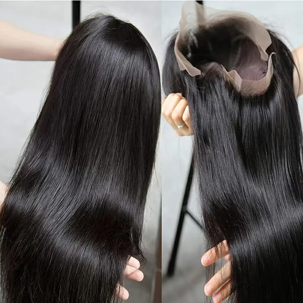 Bone Straight Human Hair Wigs 13x6 Hd Lace Frontal Wig 36 40 Inch Pre Plucked Brazilian 13x4 Lace Front Black Wigs For Women