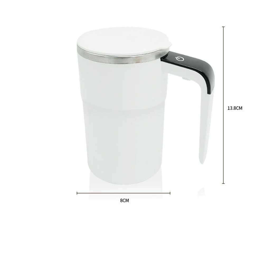 380ml Automatic Stirring Cup Portable Electric Coffee Stirrer Rechargeable Stainless Steel Rotating Magnetic Stirring Cup - Image 6