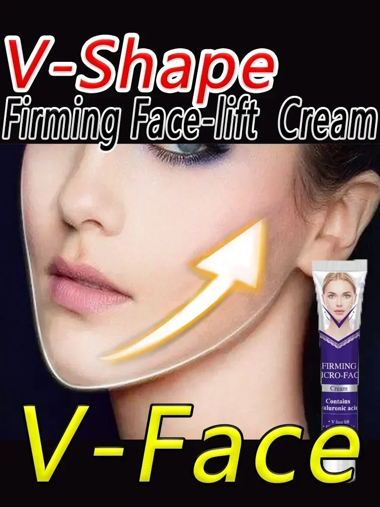 V-Shape Firming Face-Lift Slimming Creme, Massageador Muscular, Chin Duplo, Produtos Queimadores de Gordura, Anti-Envelhecimento