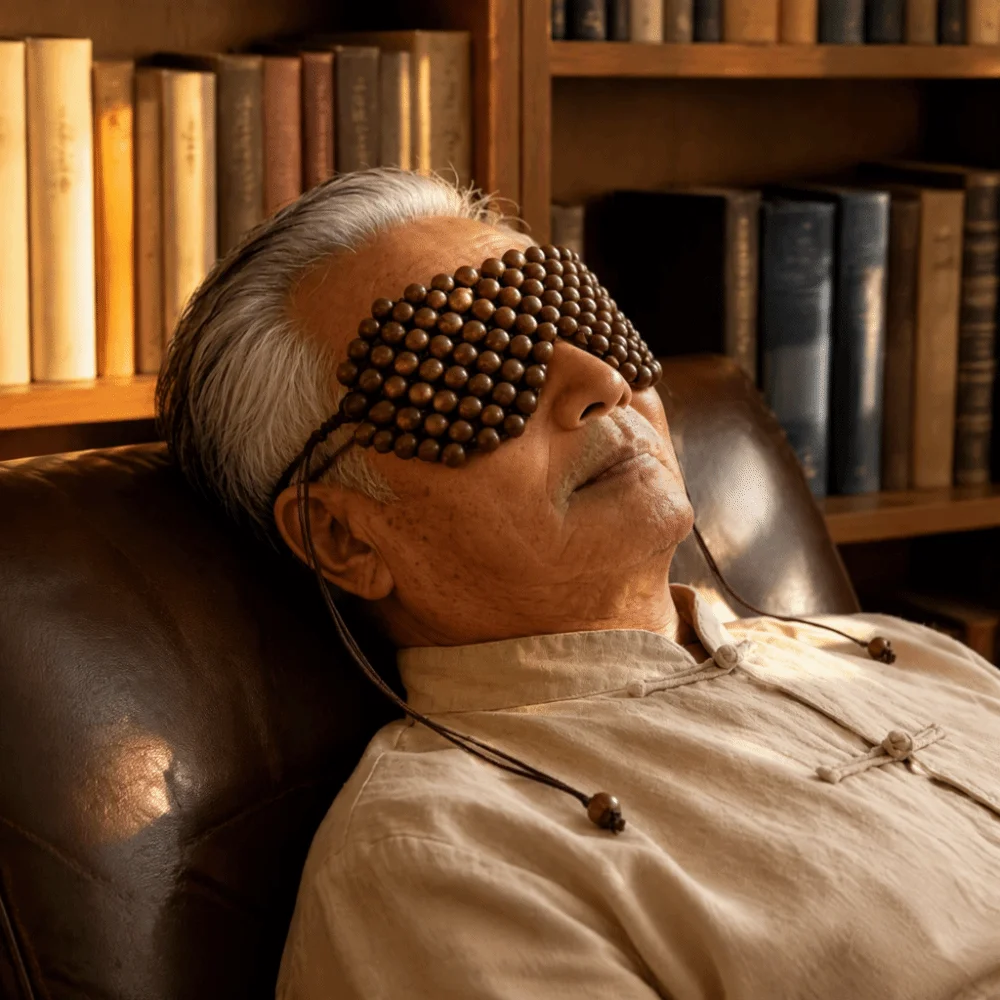 Handmade Eye Mask Herbal Incense Blended Beads Herbal Eye Mask Ancient Method Hot Compress Eye Care Mask Relieve Eye Fatigue