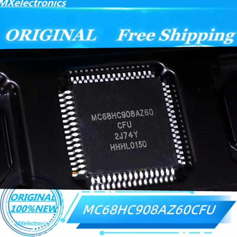 1-10PCS/LOT NEW100%  MC68HC908AZ60CFU MC68HC908AZ60 2J74Y QFP64  ORIGINAL